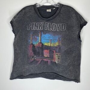 Junk Food Pink Floyd Cropped Cutt Off Sleeve Shirt Size XL